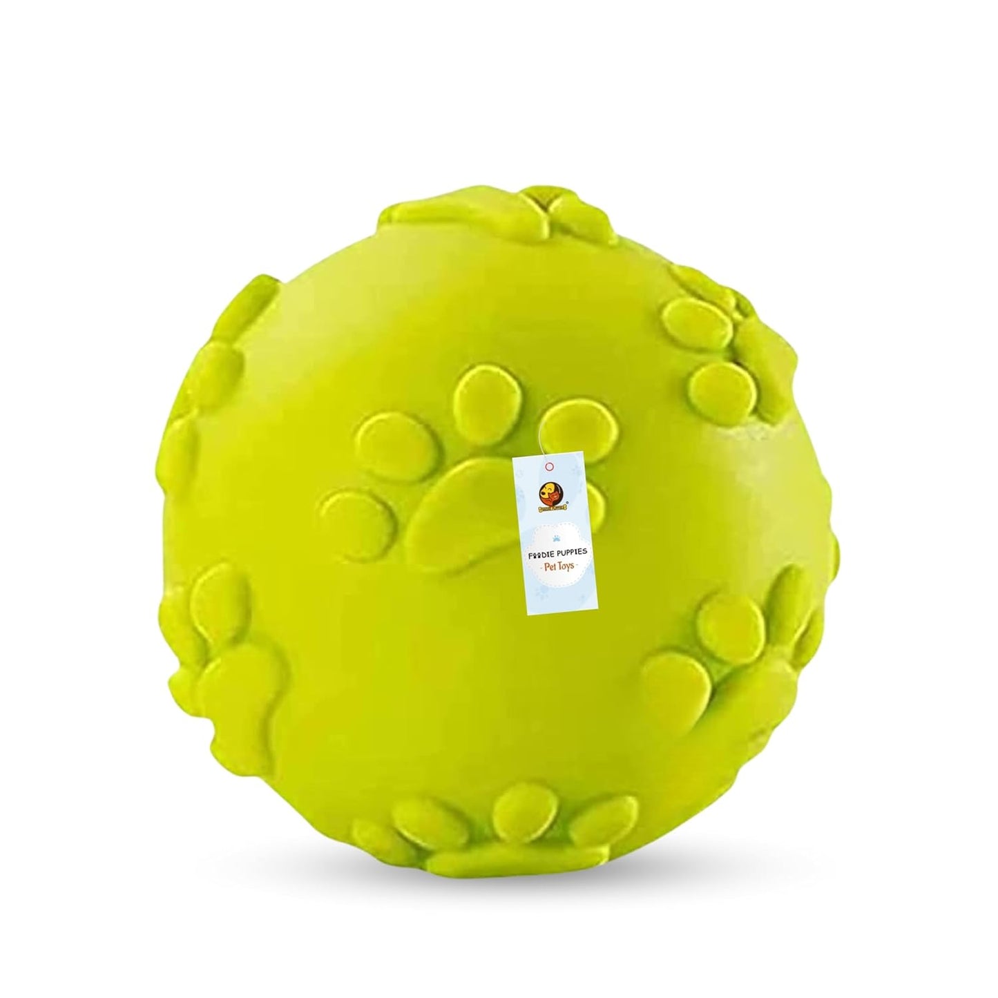 Foodie Puppies Latex Rubber Squeaky Dog Chew Ball Toy - (Claw Ball, Small) Durable and Safe Fetch Teething Dog Toy for Puppies and Small to Medium Dogs, Paw...
