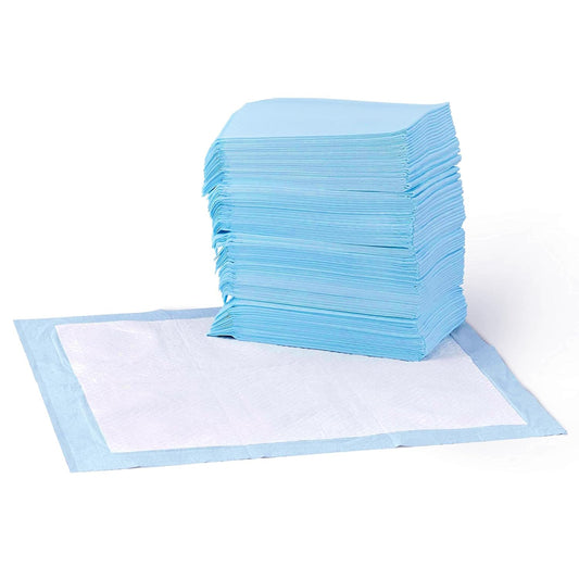 amazon basics Pet Training and Puppy Pads with Leak-Proof Quick-Dry Design, Regular - 50 Piece